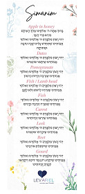 Rosh Hashana Simanim Card Pack of 5